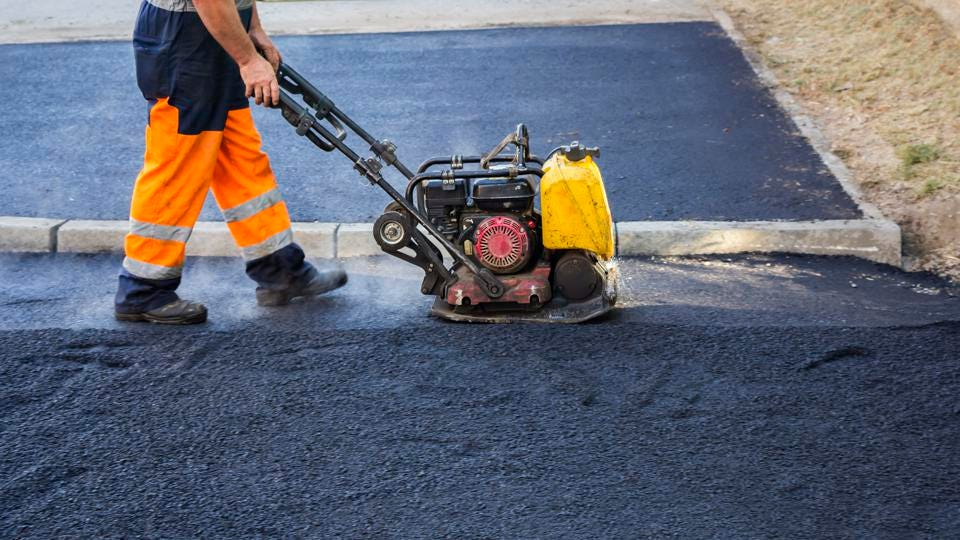 Professional paving work