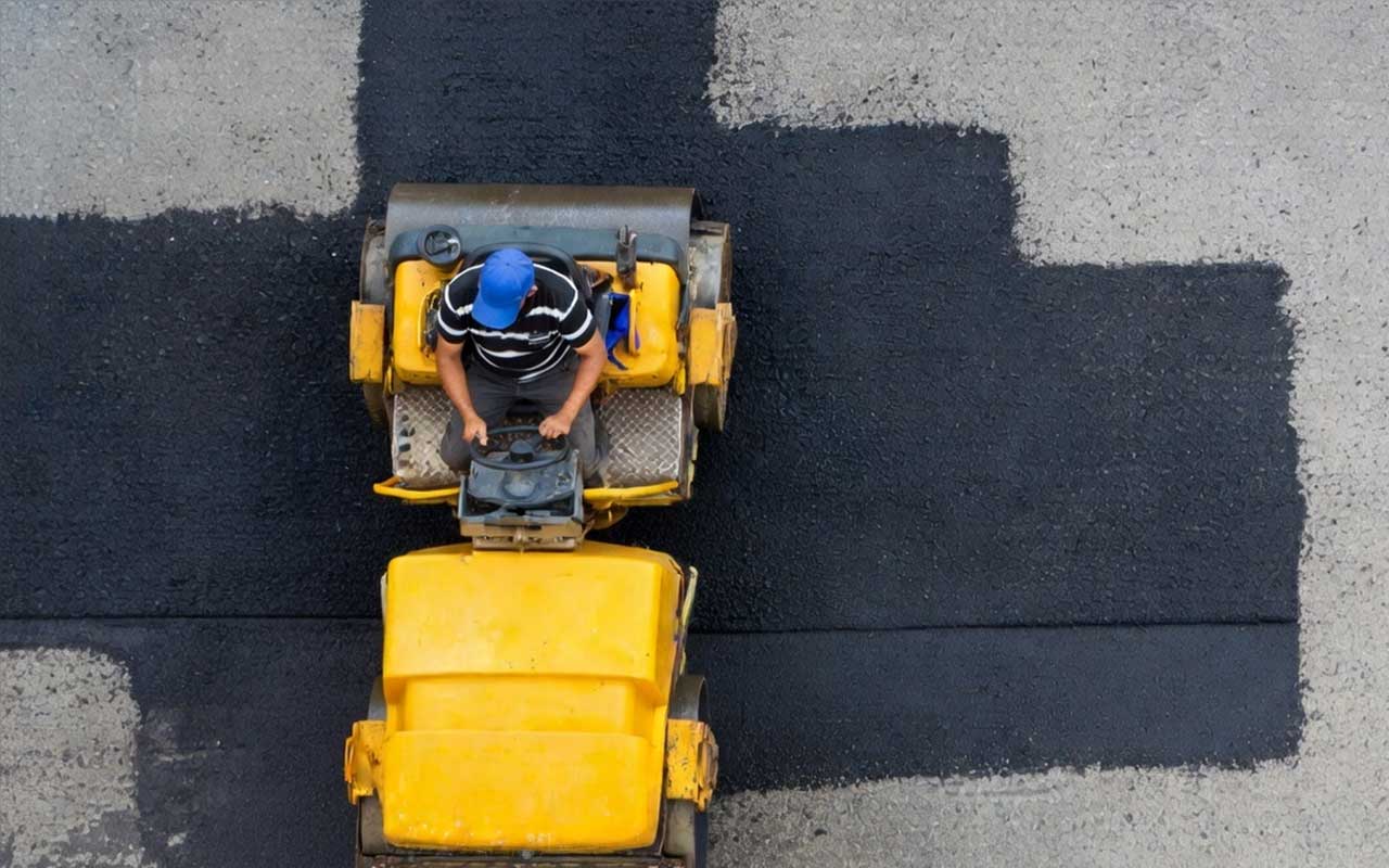 Asphalt driveway
