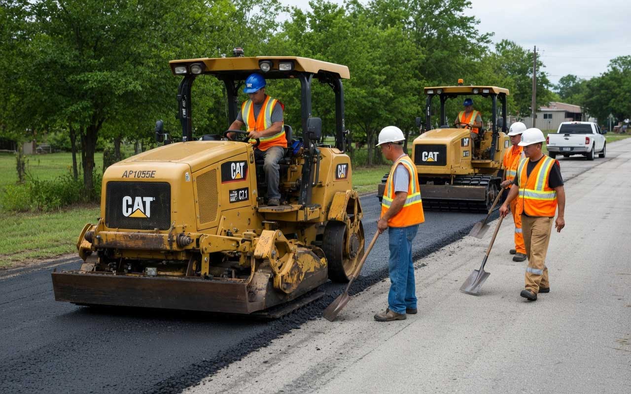 Paving installation